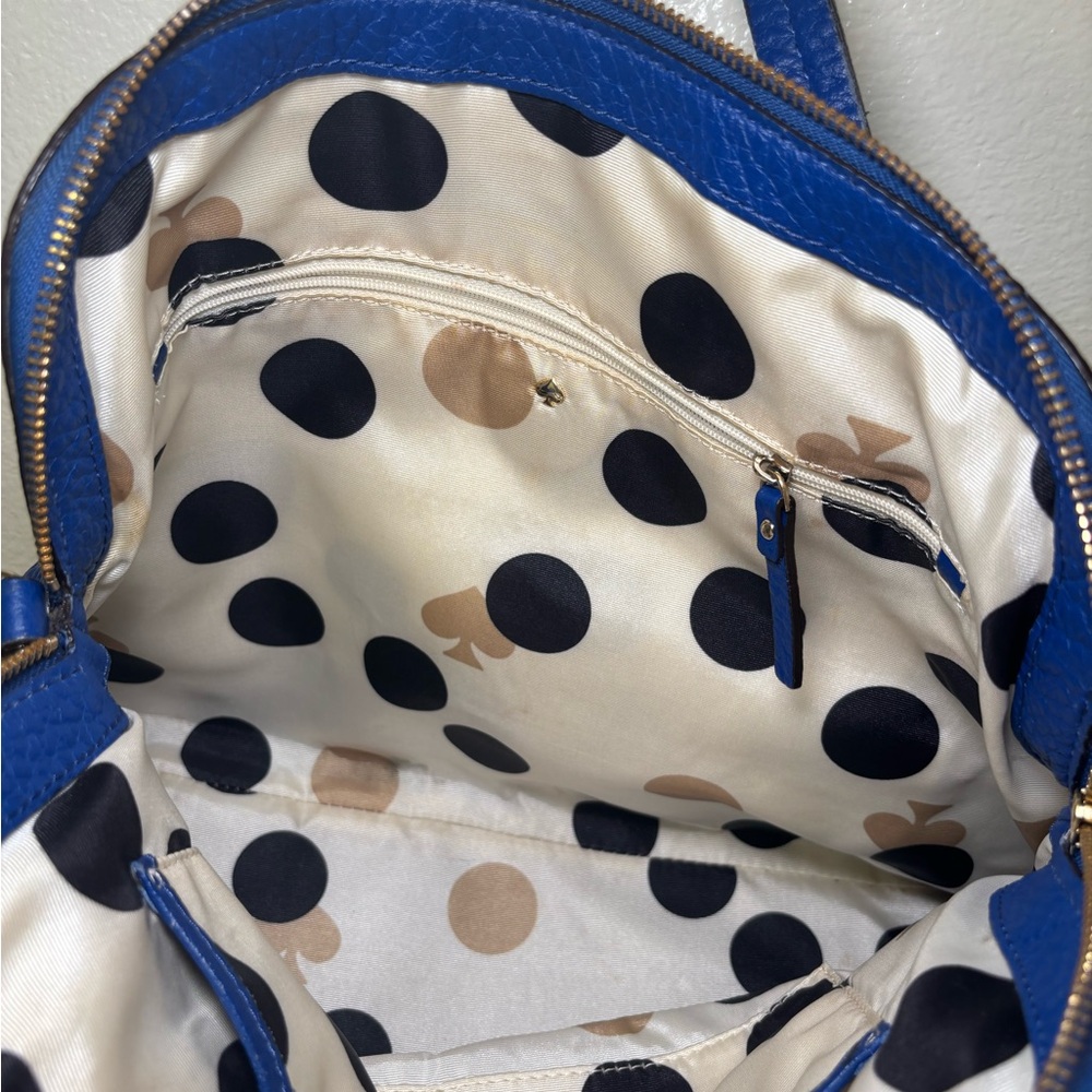 Kate Spade Royal Blue crossbody with dust bag - Picture 6 of 8